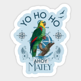 Yo Ho Ho Parrot Sticker